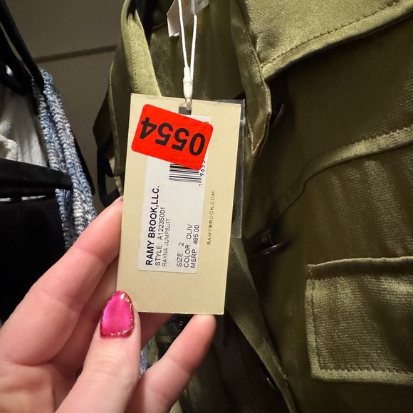 NWT Ramy Brook Olive Rayna Jumpsuit Size 2 - Picture 7 of 7
